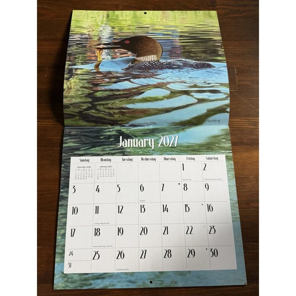 Lang Brands, Loons on the Lake 2027 Wall Calendar by Jim Kasper